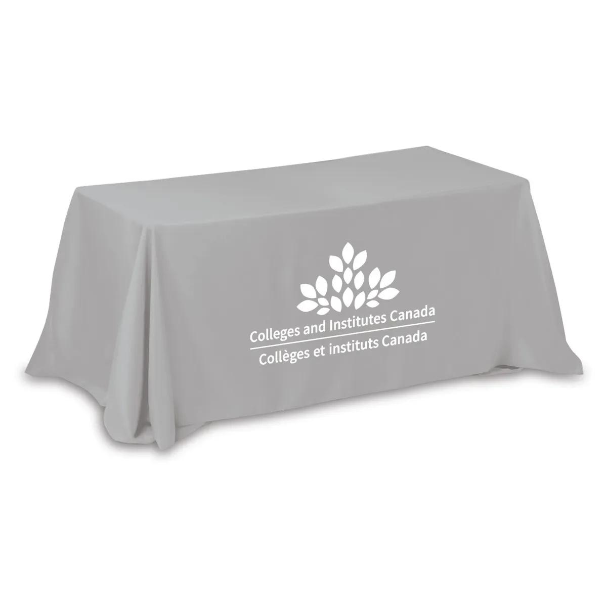 Table Cover 4-Sided One Color Print Polyester - 6 ft - product view 2