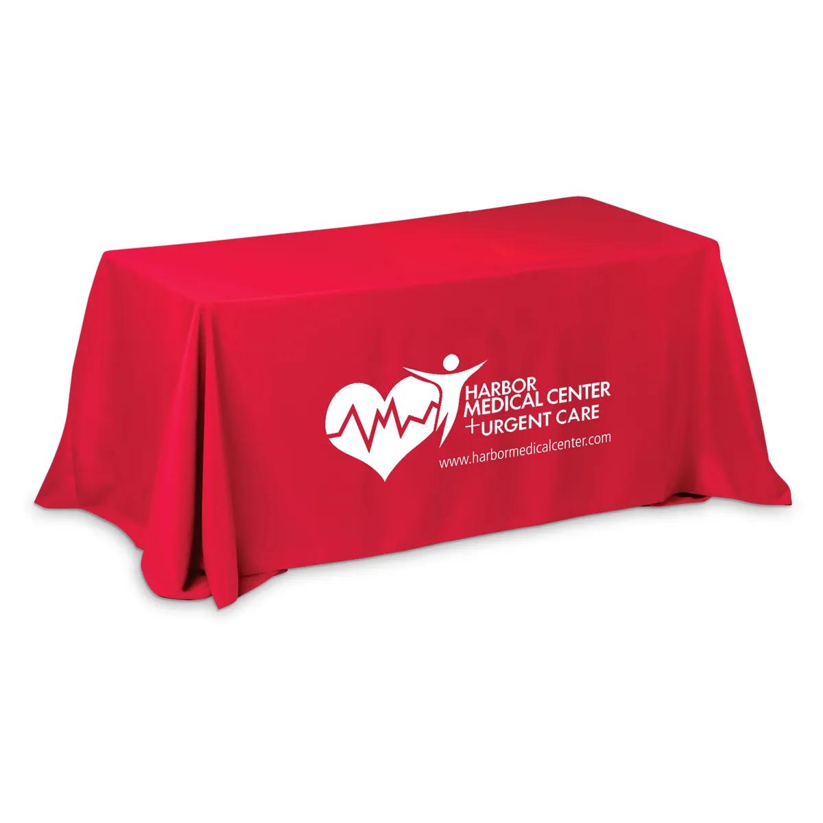 Table Cover 4-Sided One Color Print Polyester - 6 ft - product view 3