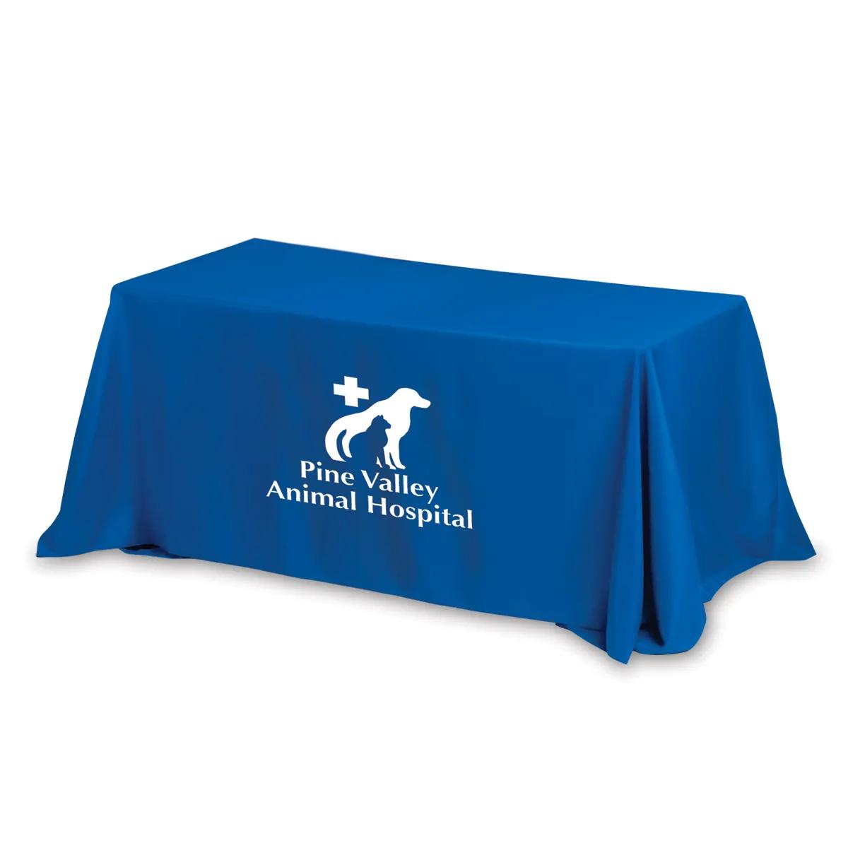 Table Cover 4-Sided One Color Print Polyester - 6 ft - product view 6