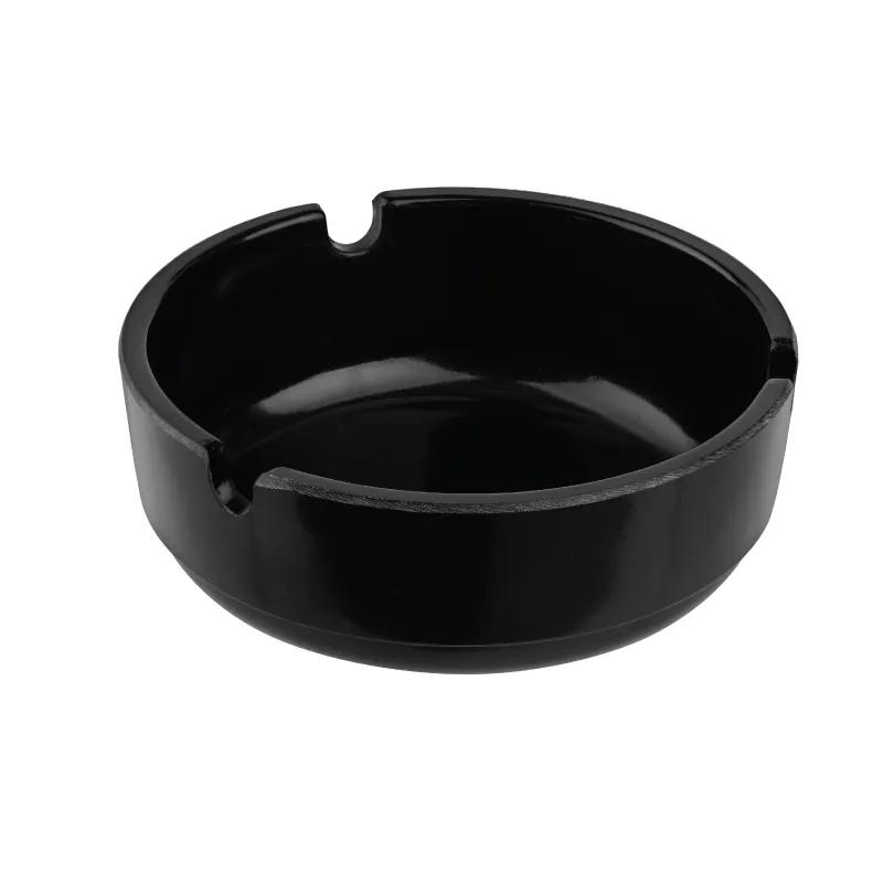 Heat Resistant Plastic Ashtray with 3 Grooves - 3.125 in Dia - product view 3