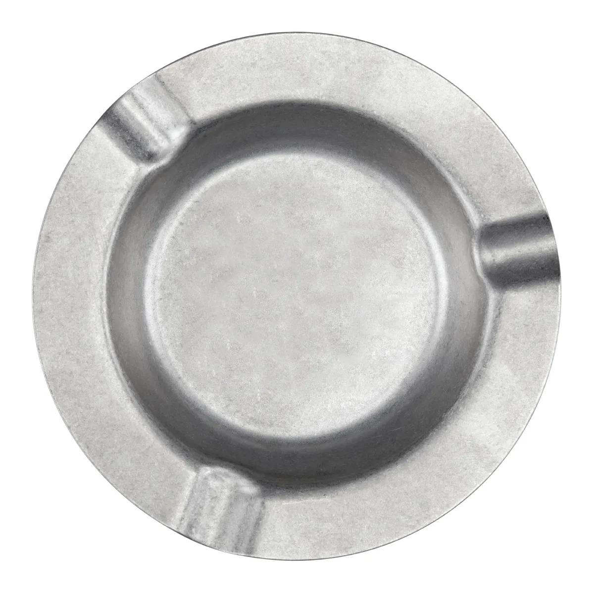 Vintage Pewter Finish Ashtray Stainless Steel - 4.5 in Dia - product view 2