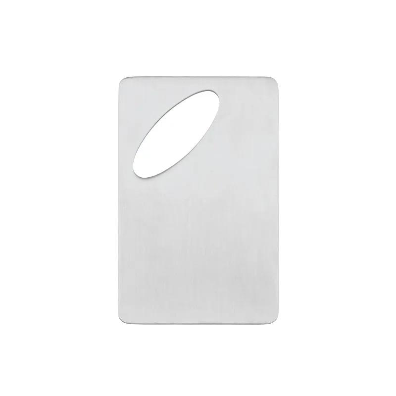 Oval Cutout Credit Card Bottle Opener - 3.375 x 2.125 in - product view 2