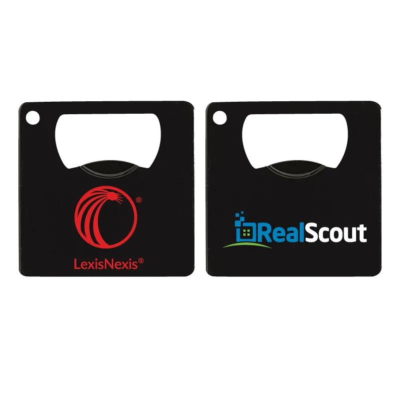 Crescent Mini Powder Coated Square Bottle Opener - product view 1