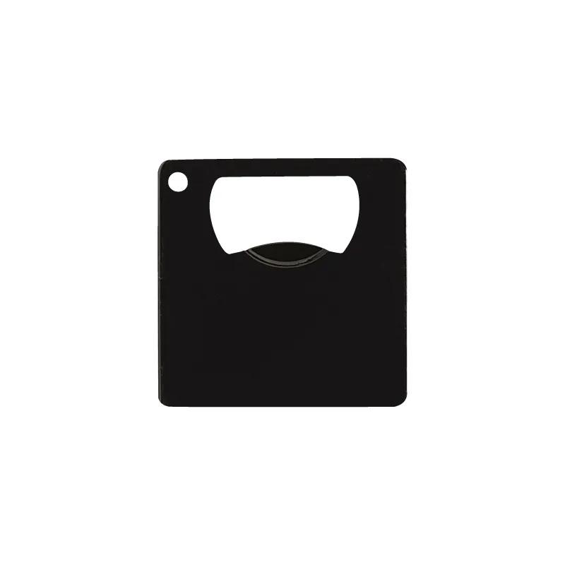 Mini Square Bottle Opener Powder Coated - 2.125 x 2.125 in - product view 2