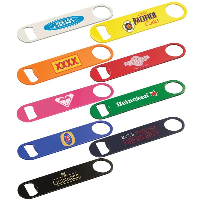 Bottle Opener Powder Coated Steel Paddle Style - 7 x 1.5 in