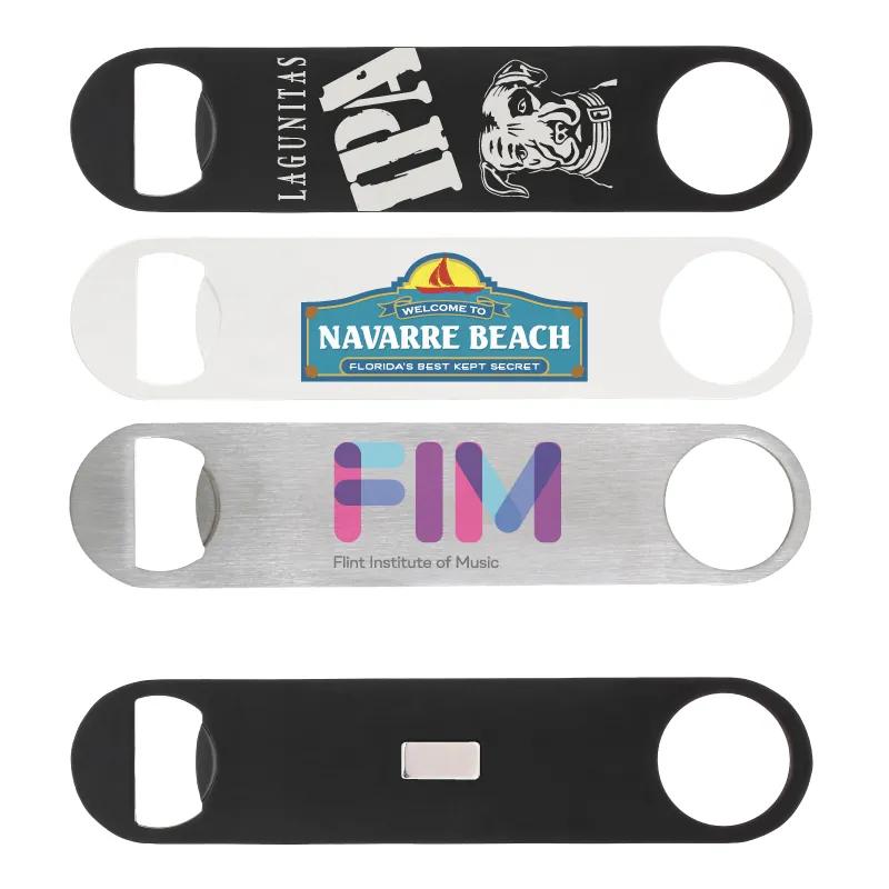 Bottle Opener Magnetic Paddle Style Steel - 7 x 1.5 in