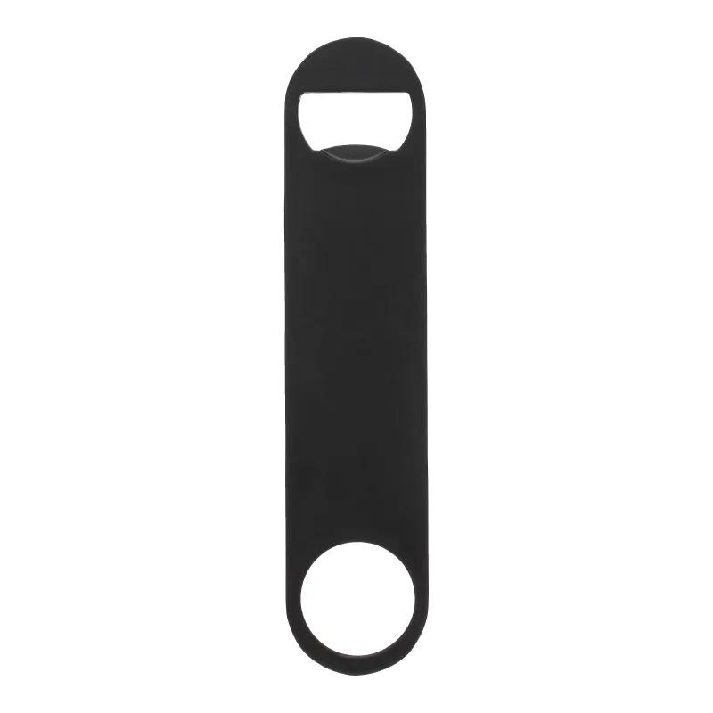 Bottle Opener Matte Black Powder Coated - 7 x 1.5 in - product view 2
