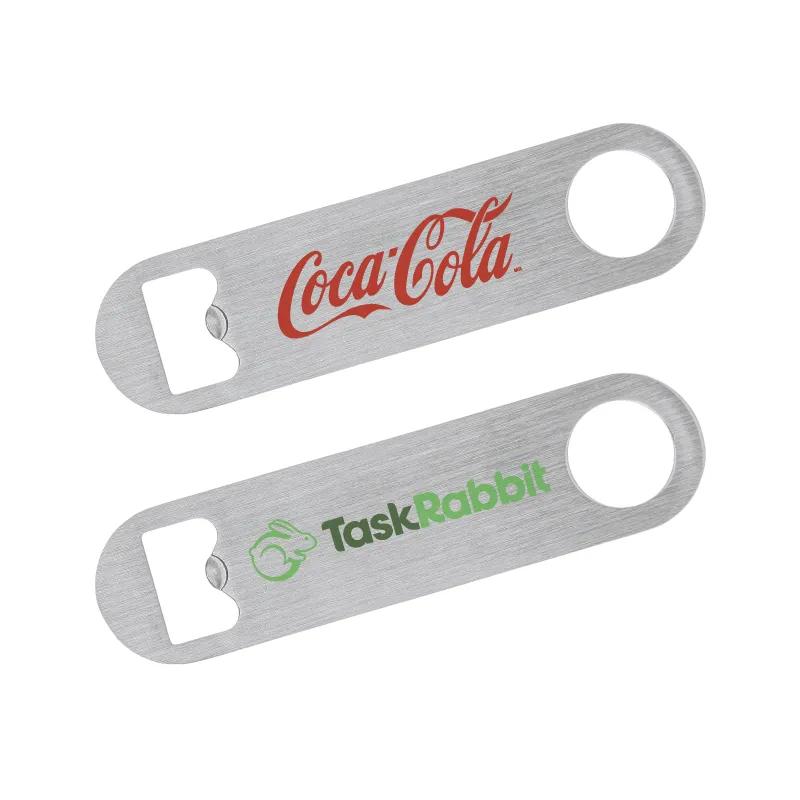 Mini Bottle Opener Paddle Style Stainless - 4.75 x 1.1 in