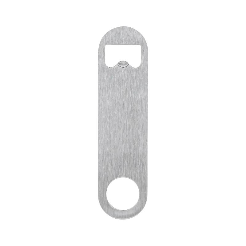 Mini Bottle Opener Paddle Style Stainless - 4.75 x 1.1 in - product view 2