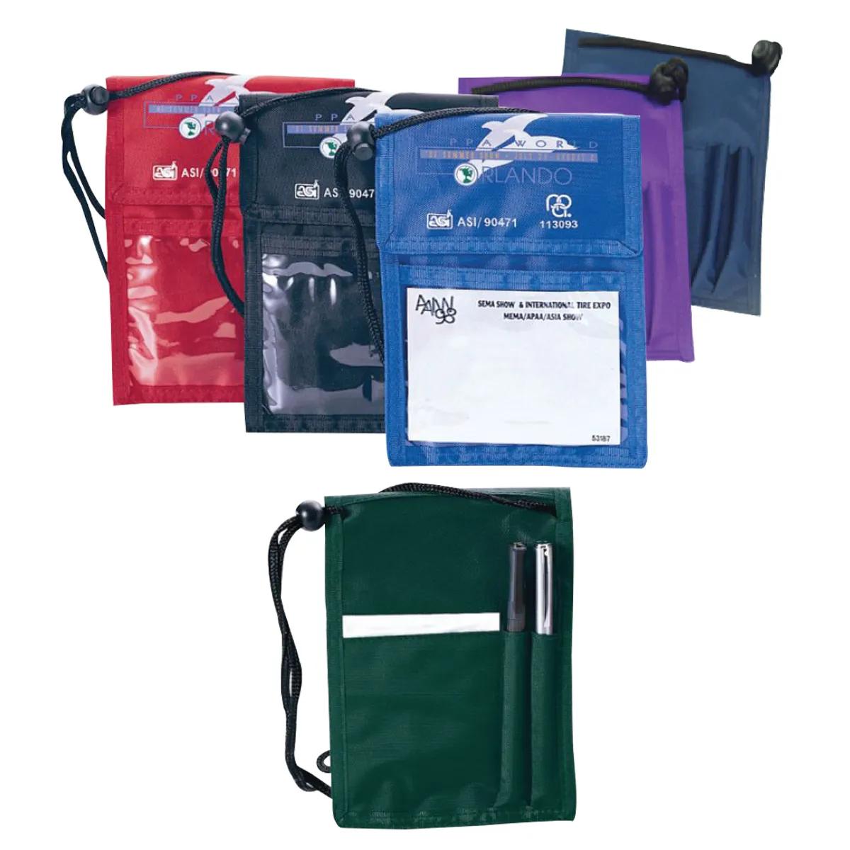 Badge Holder 420D Nylon with Pen Slots - 5.25 x 7 in