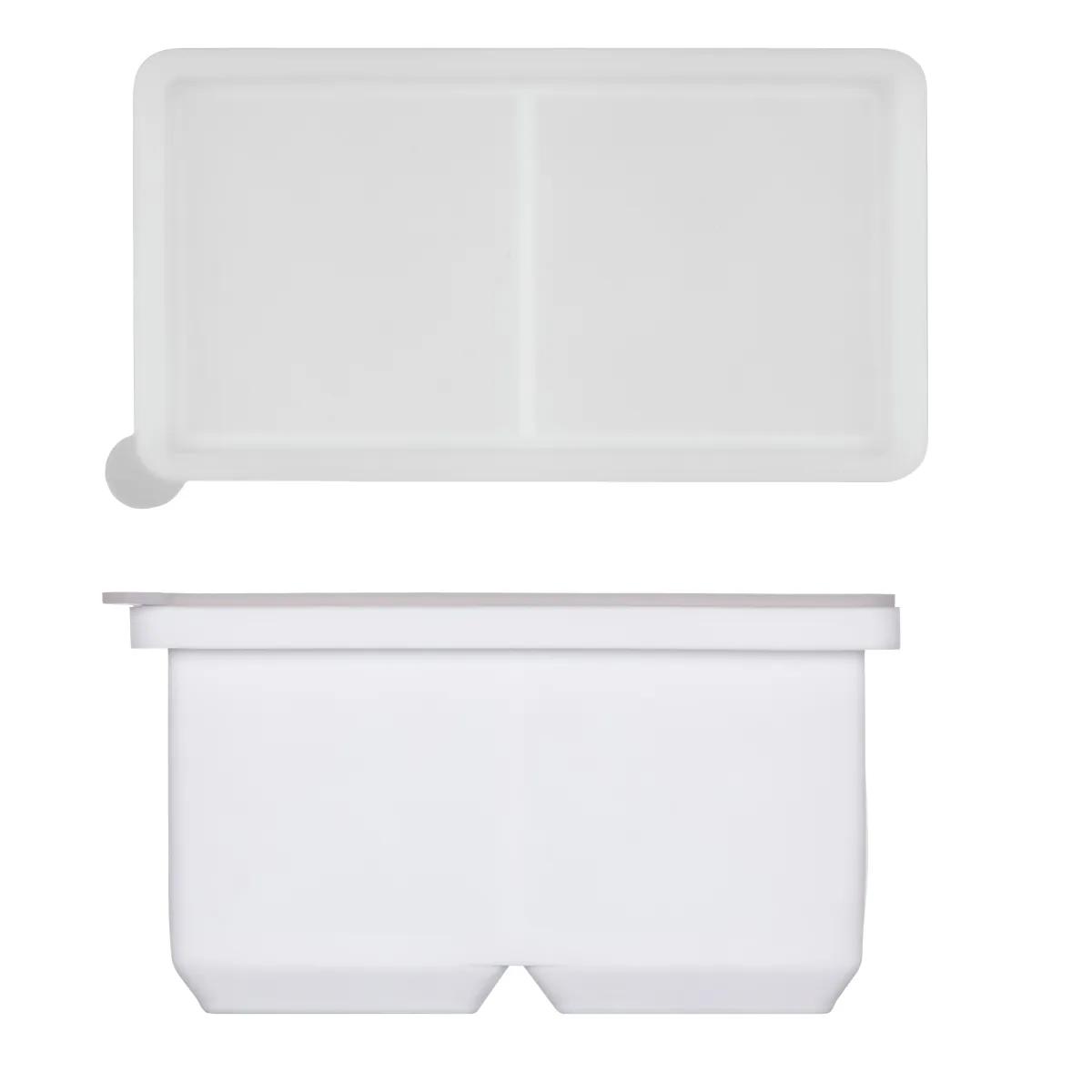 Ice Cube Mold Dual 2-Inch Silicone Tray - 4.5 x 2.5 in - product view 2