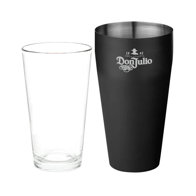 Boston Cocktail Shaker Glass Steel 2-Piece - 26 oz - product view 3