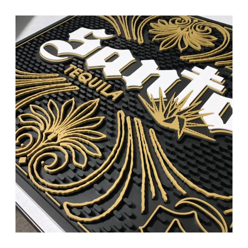 Custom Molded Bar Mat Heavy Duty PVC - 14 x 14 in - product view 4