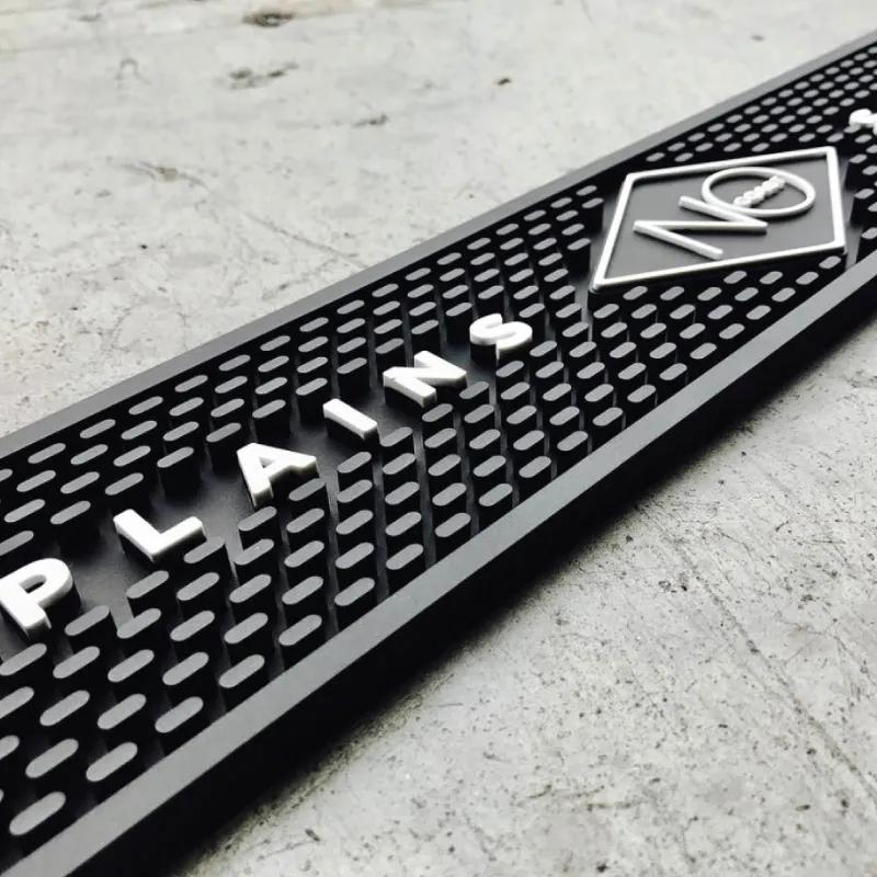 Custom Molded Bar Rail Mat Heavy Duty PVC - 3.5 x 25 in - product view 3