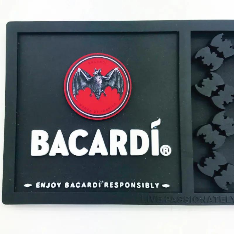 Custom Molded Bar Rail Mat Heavy Duty PVC - 4.5 x 25 in - product view 4