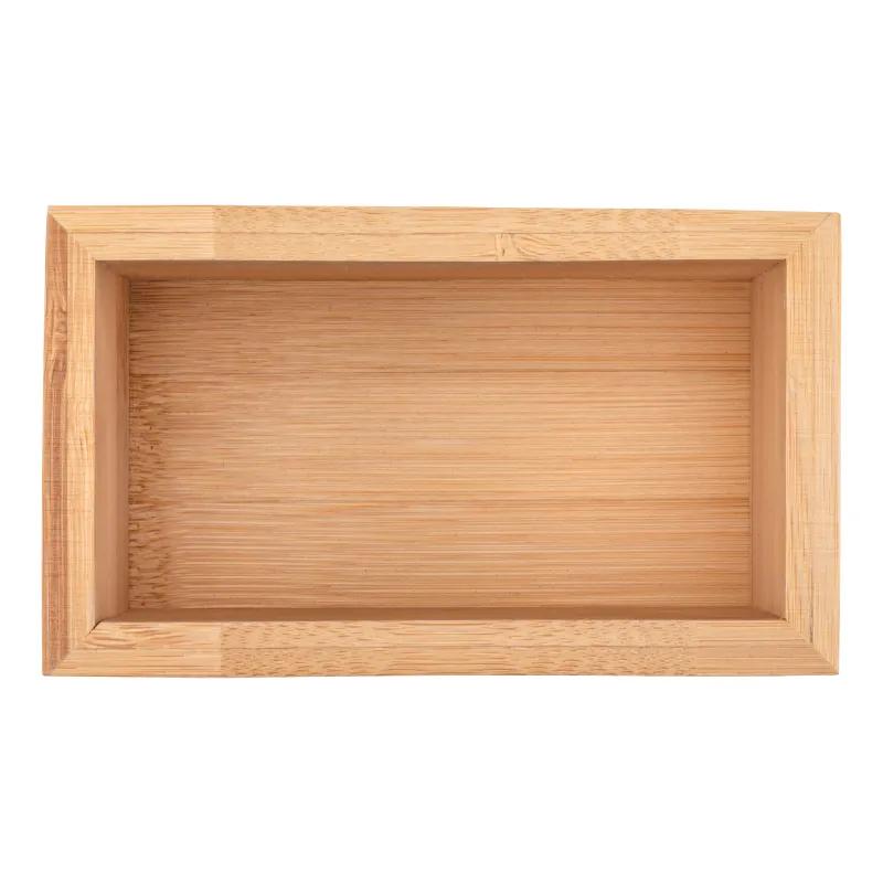 Bamboo Desk Organizer Cup Lacquer Coated Pen Holder - 4.25 x 3 in - product view 3