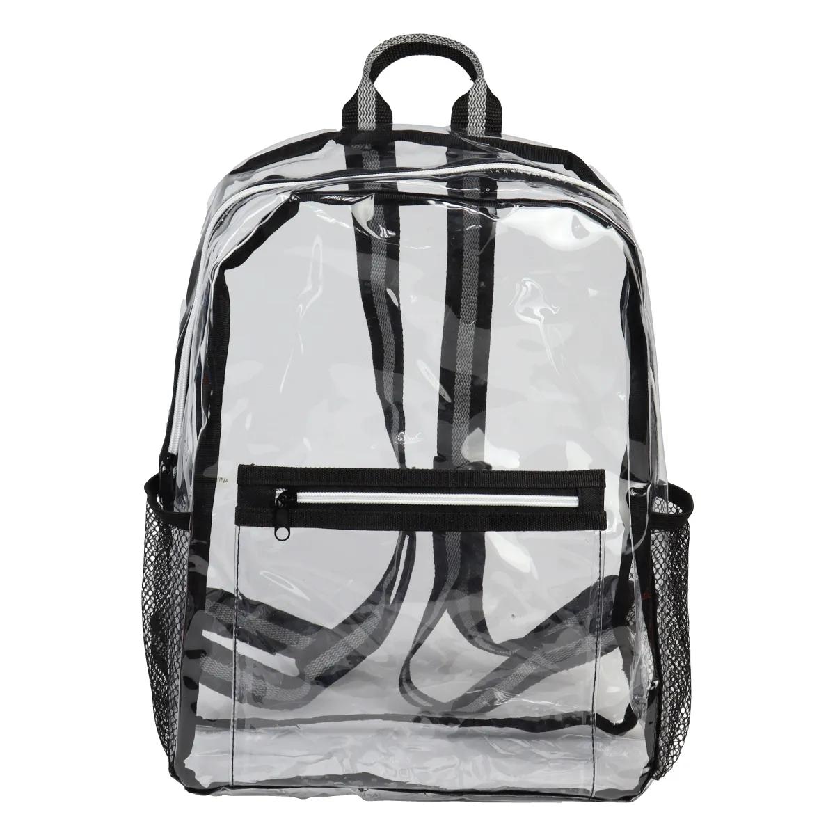 Clear Festival Backpack TPU Waterproof Mesh Pockets - 12 x 16 x 5 in - product view 2