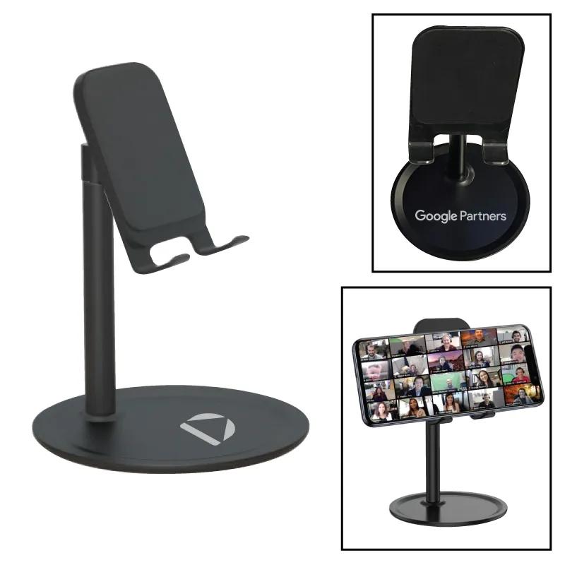 Phone Stand Adjustable Angle Weighted Base Dock - 4 x 4 x 6 in