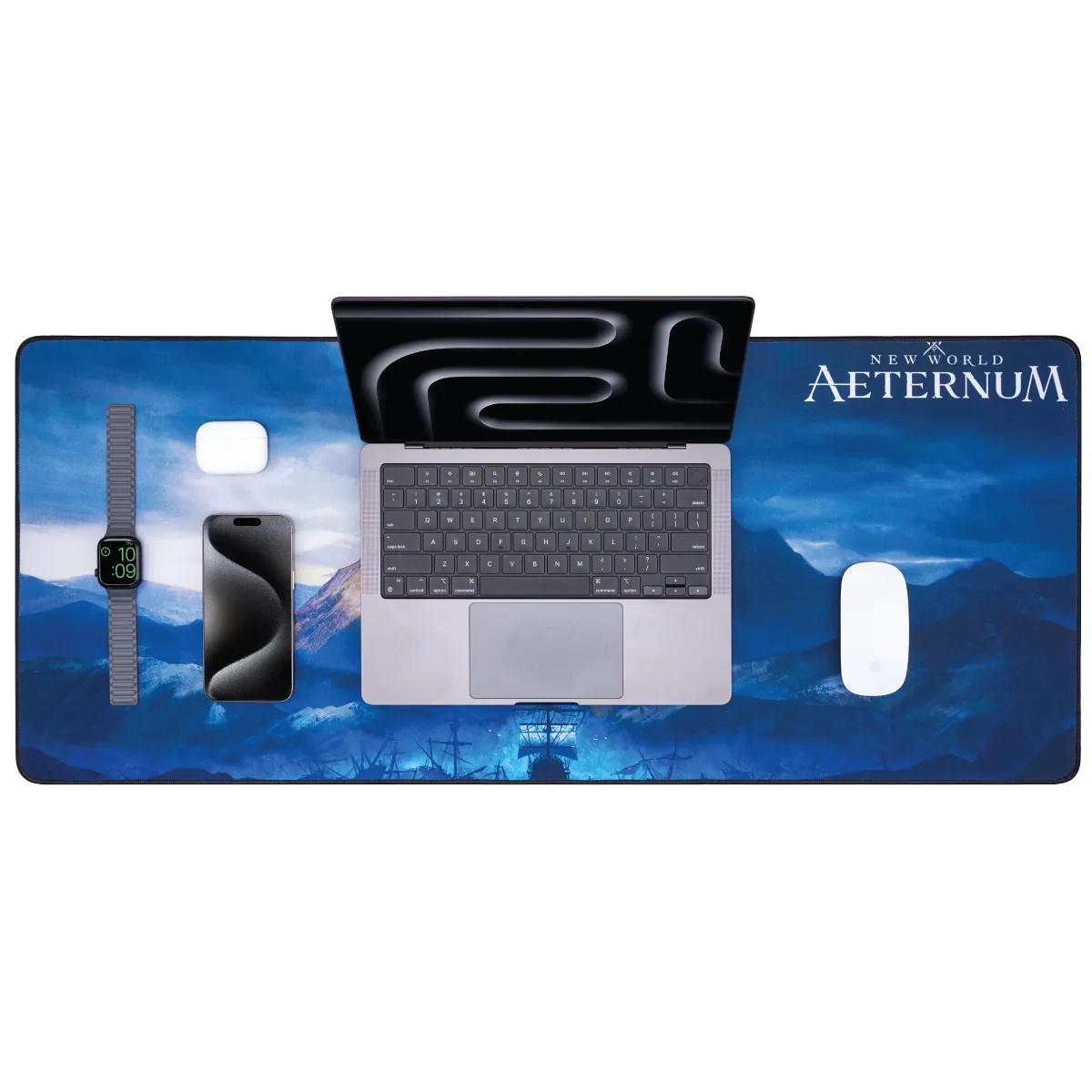 Desk Mat XXL Gaming Mouse Pad Stitched Edges - 35.75 x 15 in - product view 3