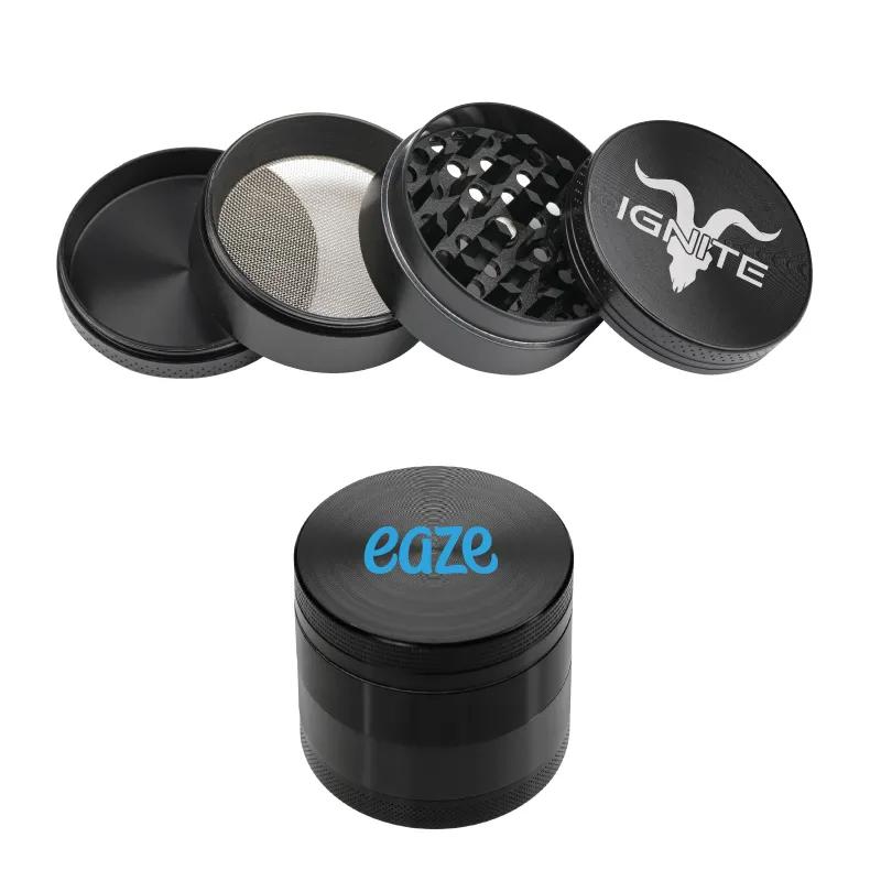 Herb Grinder Zinc 40mm 4 Piece Pollen Catcher - 1.6 in