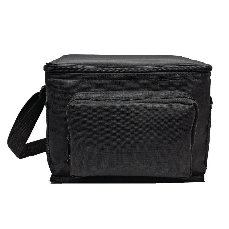 6-Pack Cooler Bag Side Pockets Shoulder Strap - 9 x 7 x 6 in - product view 2
