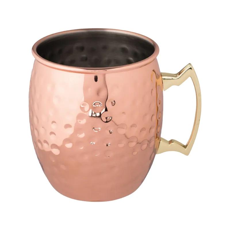 Hammered Moscow Mule Mug Copper Plated Steel - 17 oz - product view 2