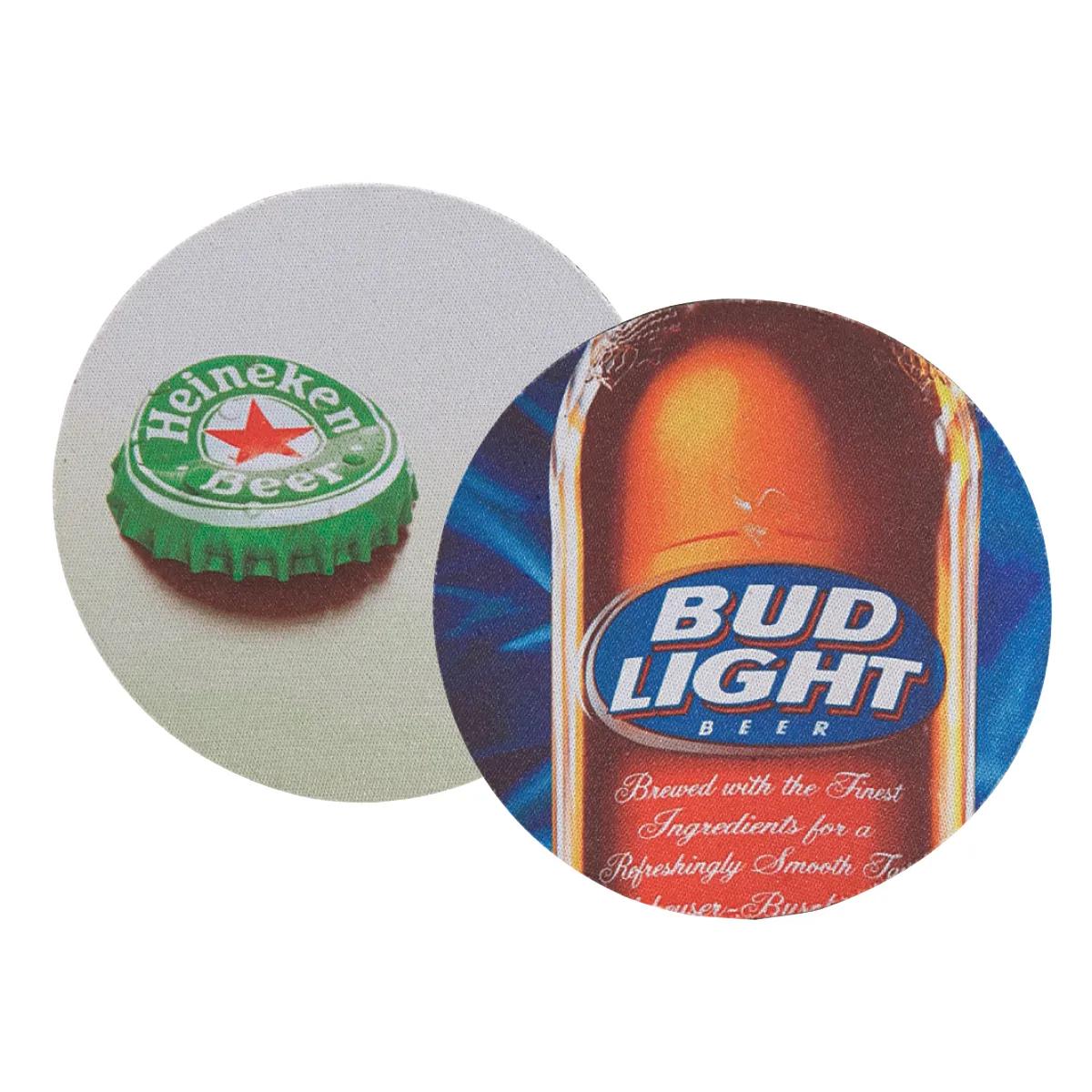 Neoprene Coaster Round Dye Sublimation Full Color - 3.5 in