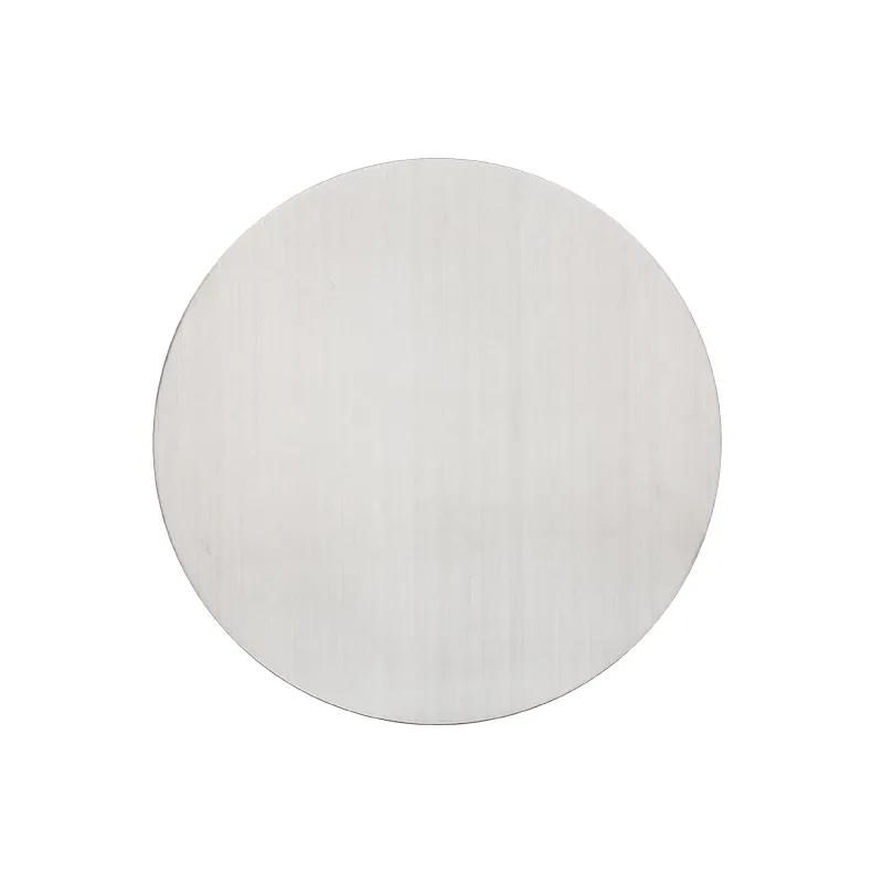 Stainless Steel Coaster Round Brushed Cork Base - 3.5 in - product view 2