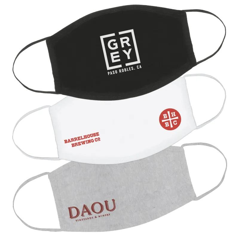 Cotton Face Mask Elastic Ear Loops Reusable - 11 x 5 1/2 in