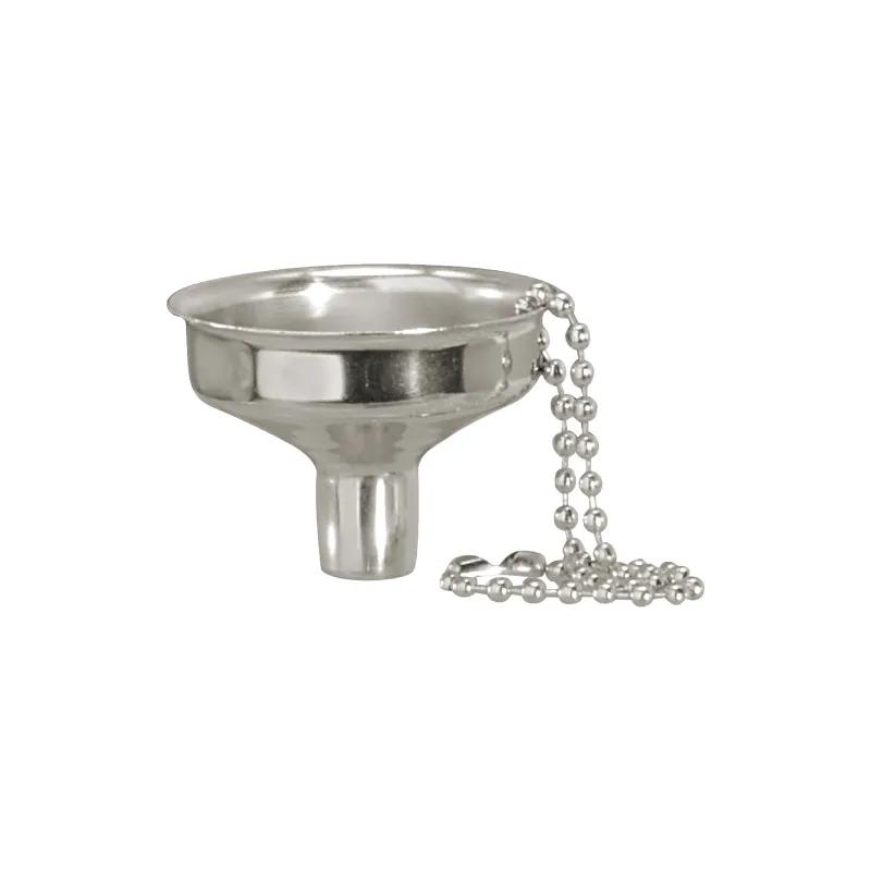 Flask Funnel Stainless Steel Mini with Chain - 1 1/4 x 1 1/2 in - product view 2