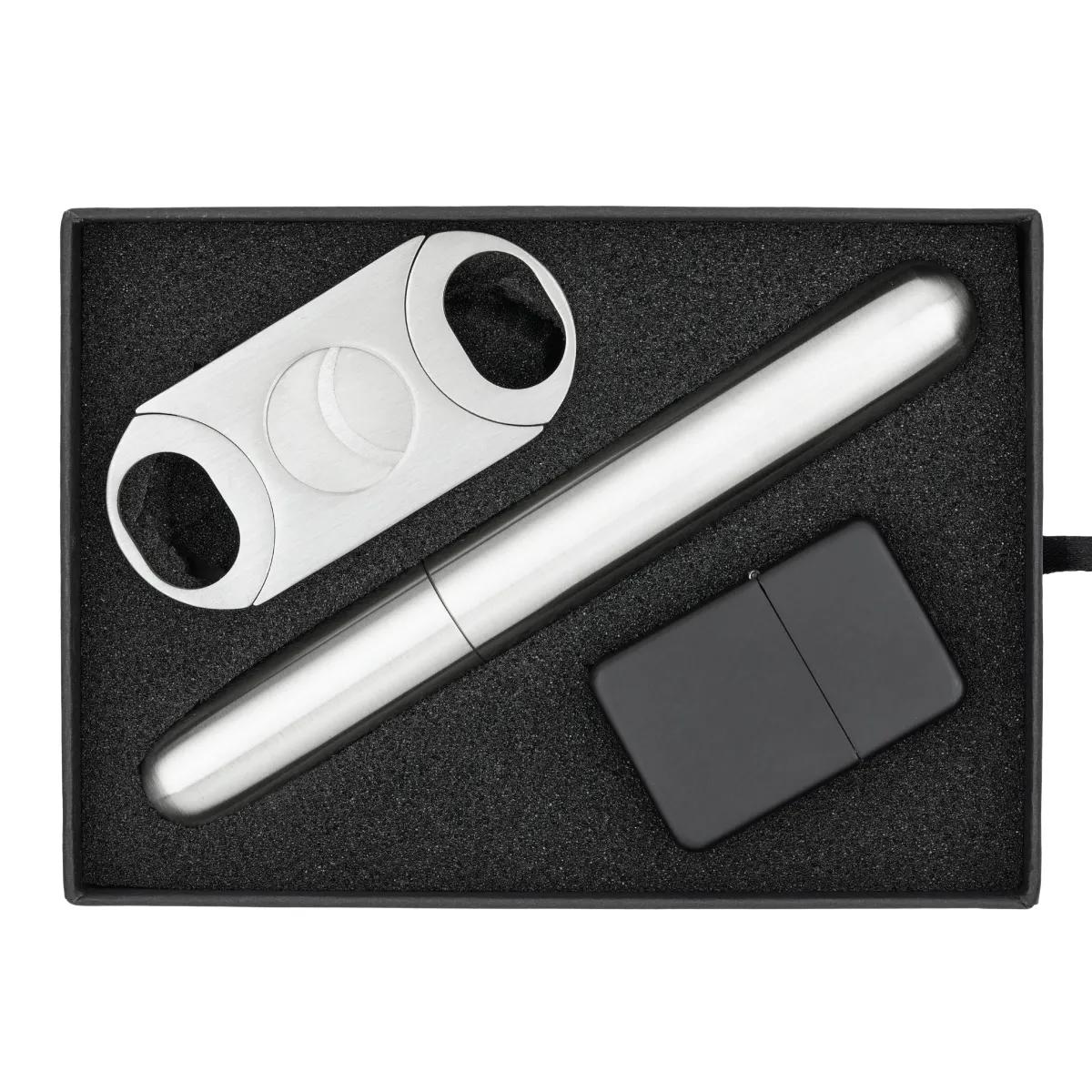 Cigar Gift Set Holder Lighter Cutter Cubano - 6 7/8 x 5 1/4 in - product view 2