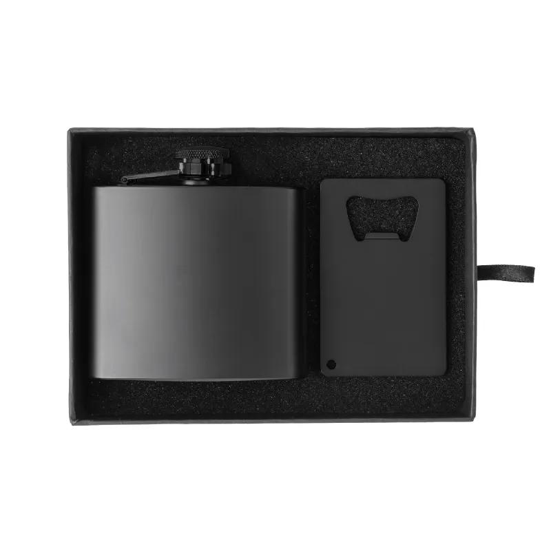 Flask Bottle Opener Gift Set Stainless Steel - 5 oz - product view 2