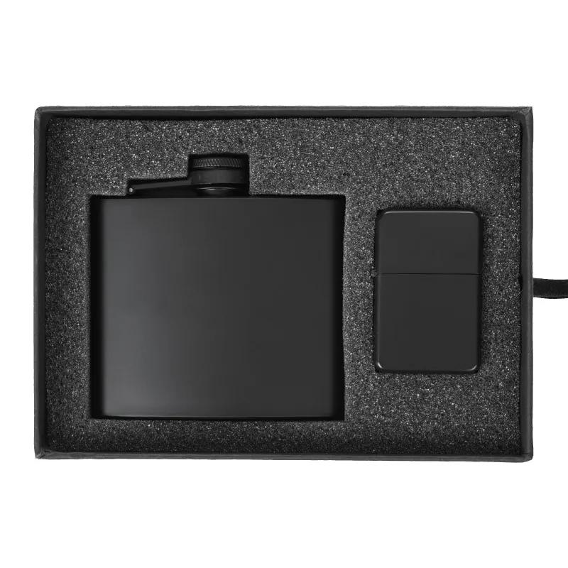 Flask Oil Lighter Gift Set Deluxe Stainless - 5 oz - product view 2