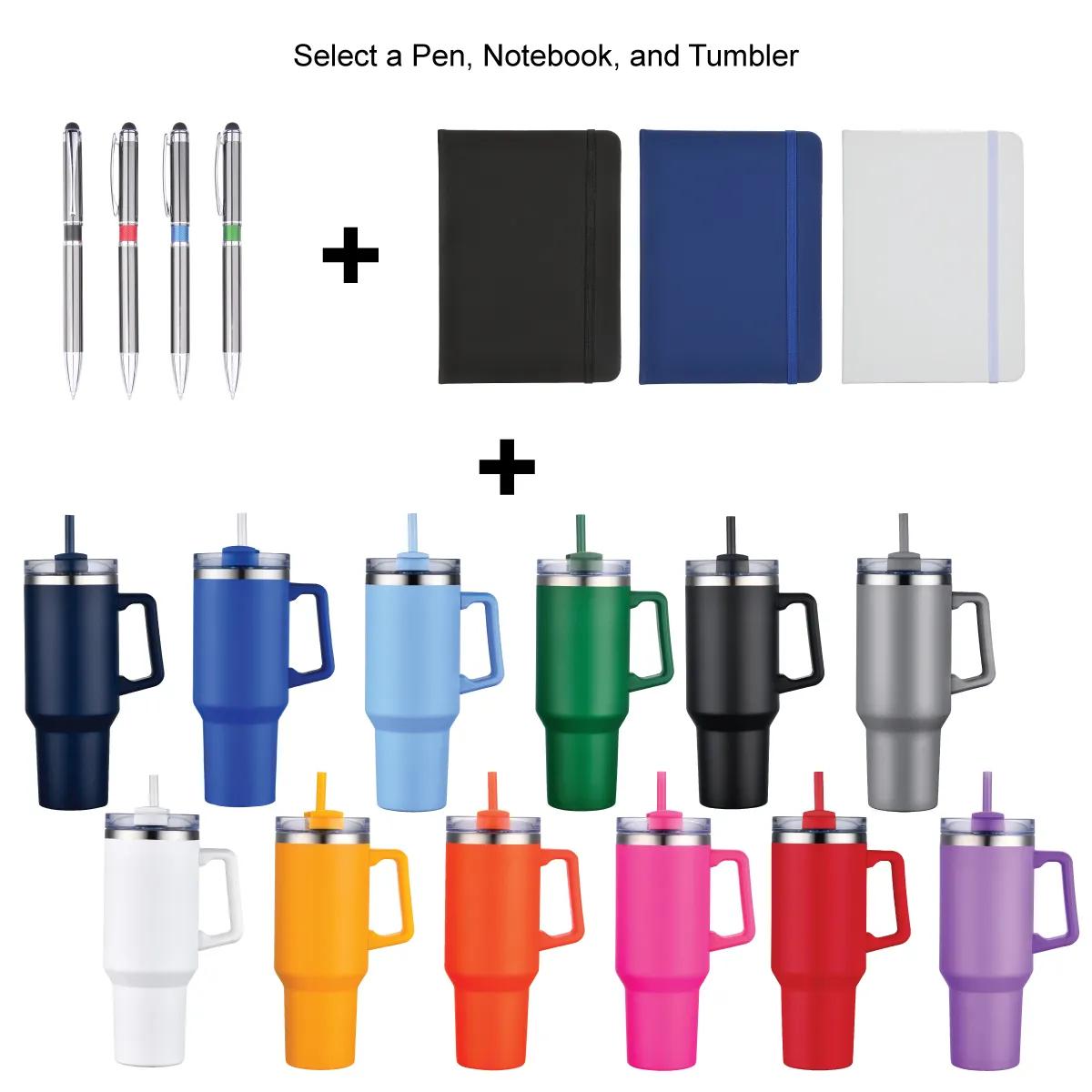 Tumbler Notebook Stylus Pen Gift Set Steel - 12 x 8 x 4.5 in - product view 4