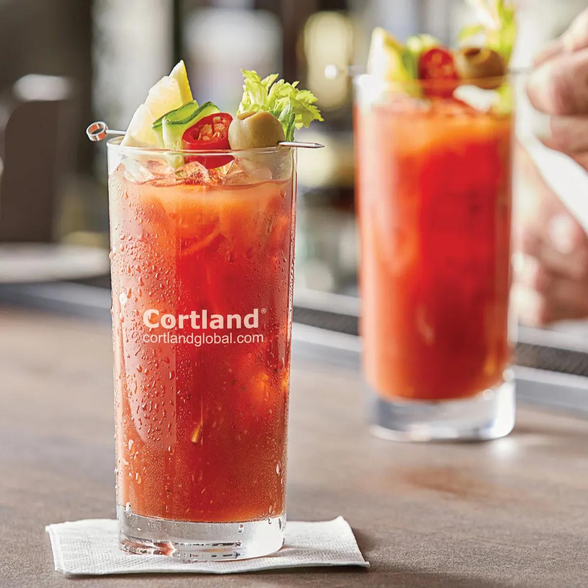 Slim Beverage Glass Straight Sides Cocktail - 16 oz - product view 3