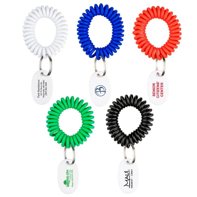 EVA Bracelet Wrist Coil w/Tag Keyring - product view 1