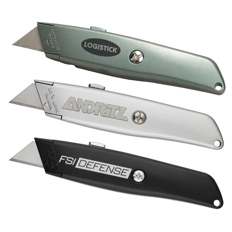 All Steel Utility Knife Retractable Multi-Length - 6 x 0.19 in