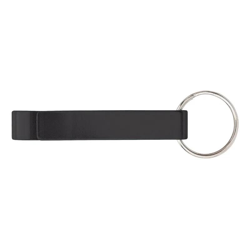 Anodized Aluminum Bottle Opener Keyring Laser Engraved - 2.25 in - product view 2