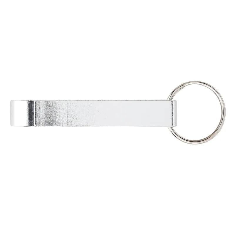 Anodized Aluminum Bottle Opener Keyring Laser Engraved - 2.25 in - product view 3