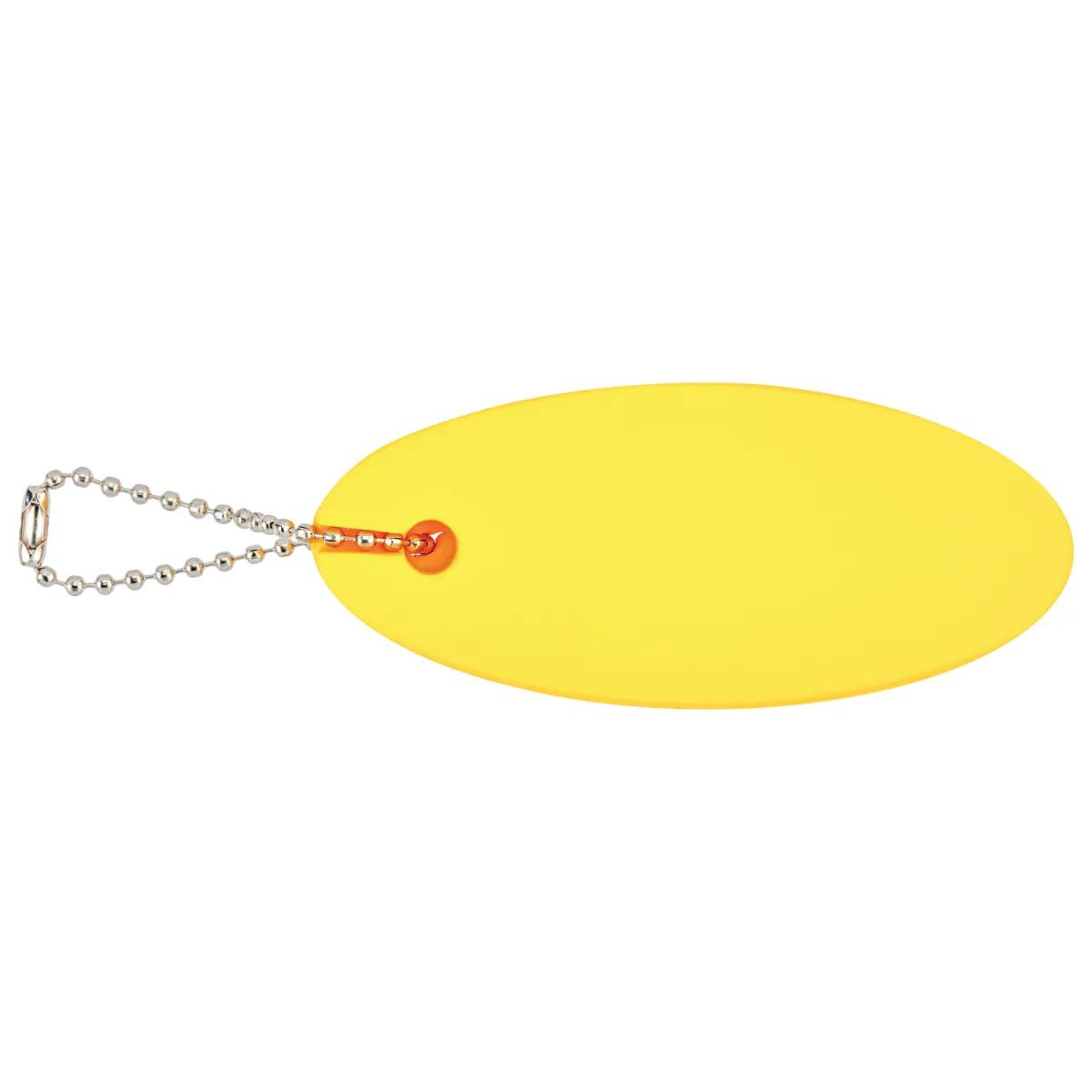 Oval Floating Keychain Soft Foam Water Safe Beaded - 3.25 x 1.5 in - product view 7