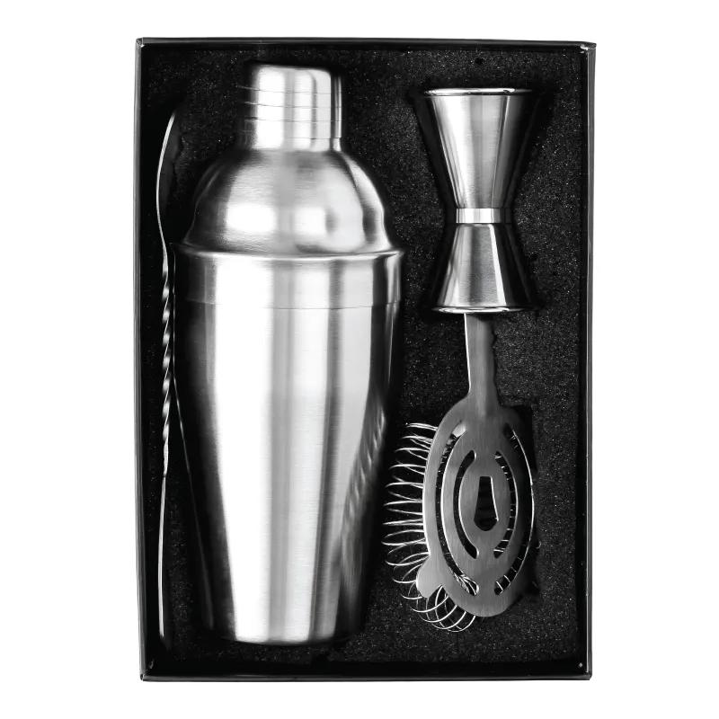 Cocktail Shaker Bar Set Stainless Steel 4-Piece - 6.5 x 9 x 3.5 in - product view 2