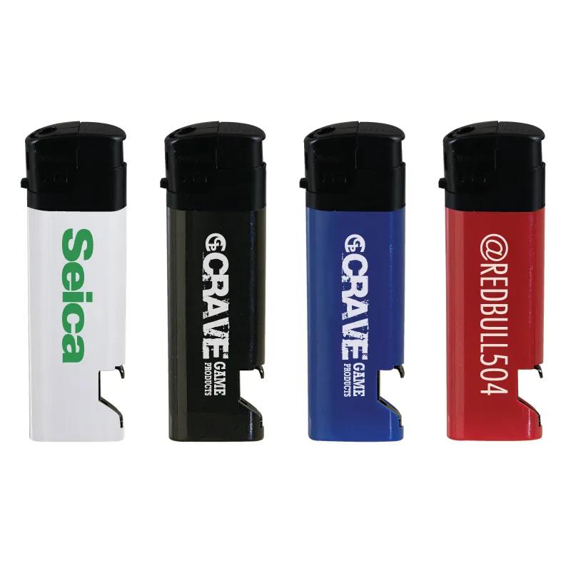 Electronic Lighter with Bottle Opener Plastic - 3.25 x 1 in