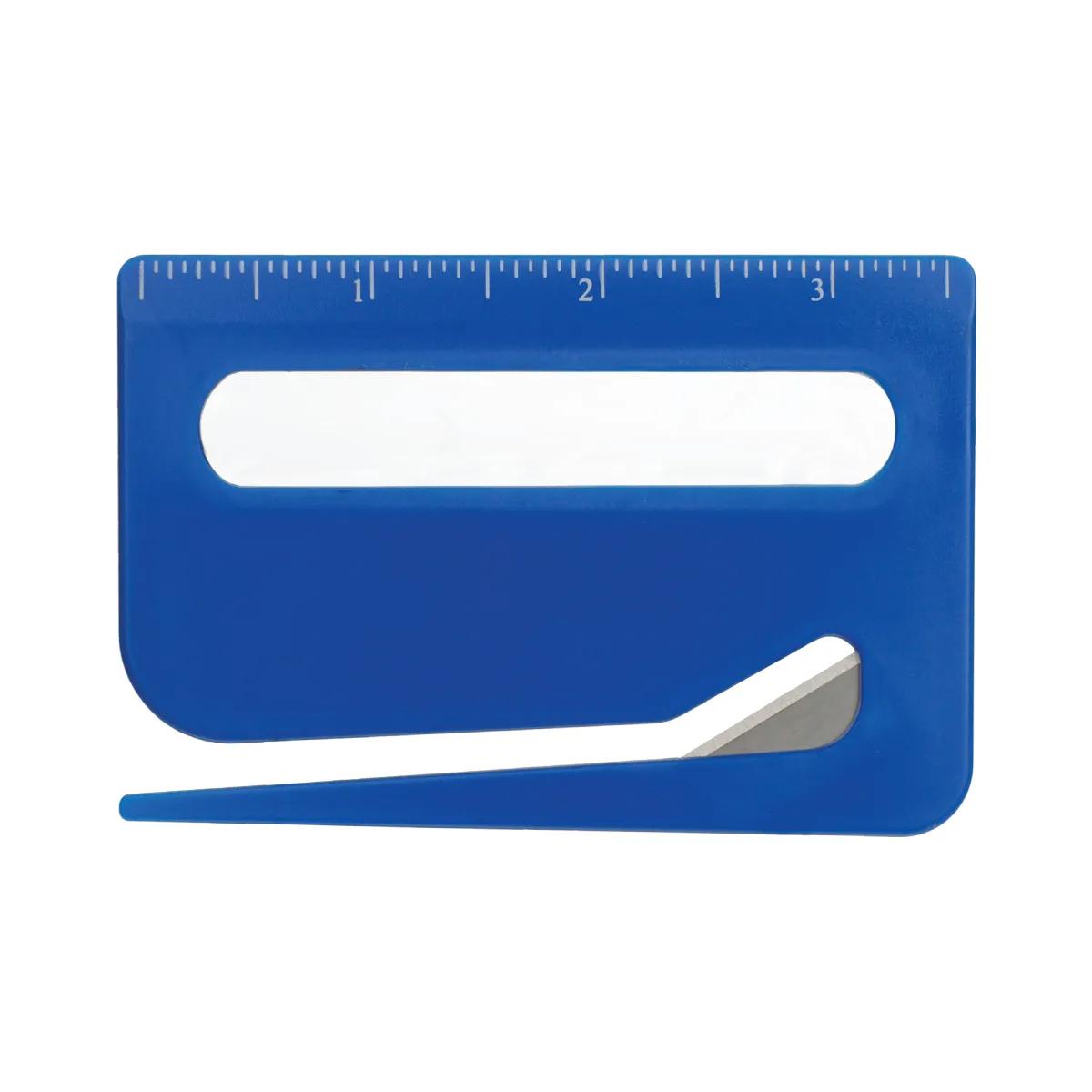 3-in-1 Letter Opener Ruler Magnifier Stainless Steel - 3.6 x 2.5 in - product view 4