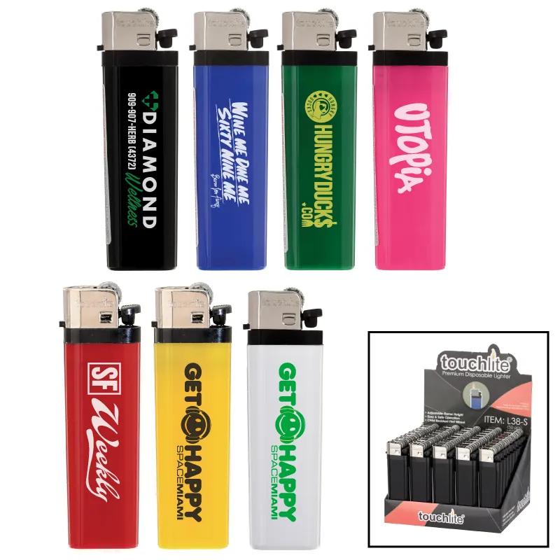 Solid Colored Standard Flint Cigarette Lighter - product view 1