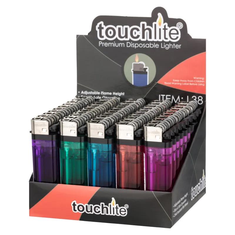 Transparent Flint Lighter Standard Flame Plastic - 3.1 x 1 in - product view 3