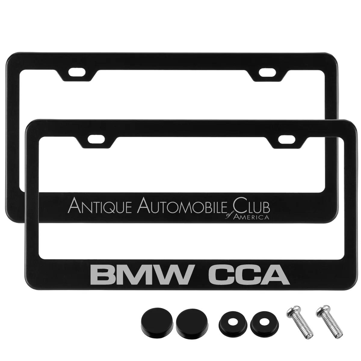 Aluminum License Plate Frame Black Anodized - 12 x 6 in