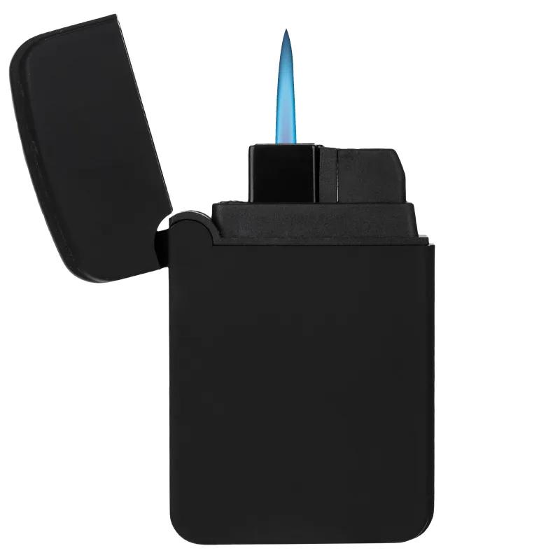 Flat Turbo Jet Lighter Blue Flame Rubberized - 2.5 in - product view 4