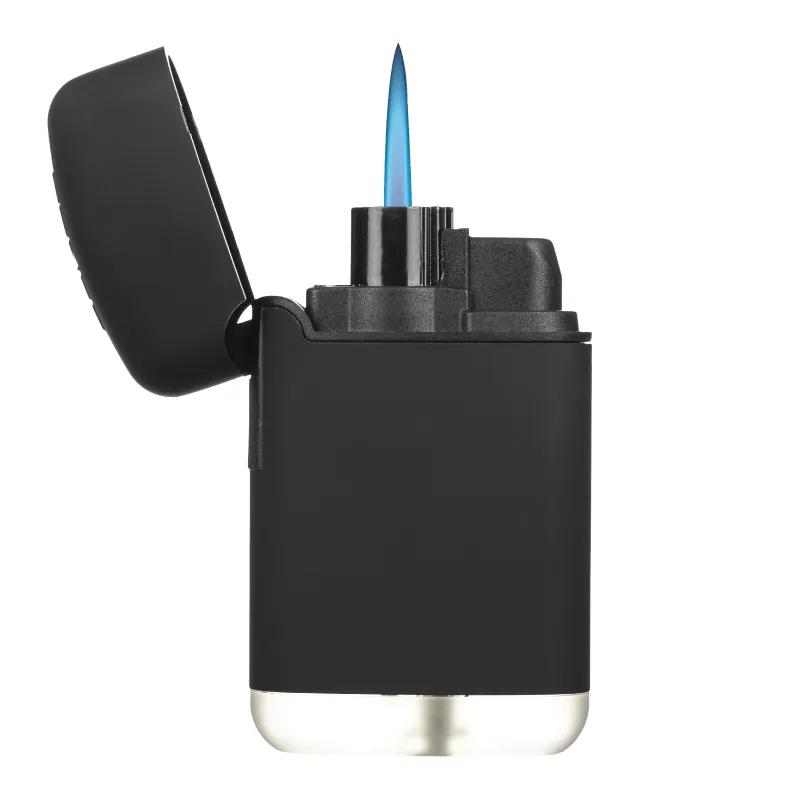 Turbo Jet Lighter Blue Flame Rubberized Matte - 2.6 in - product view 4