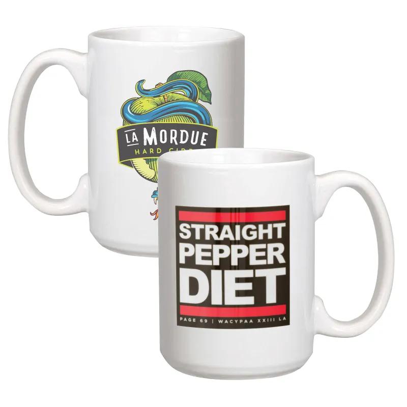 Giant Ceramic Mug Sublimation Full Color - 15 oz