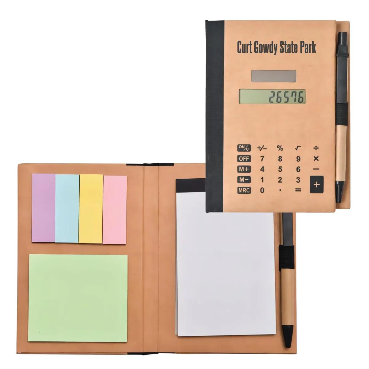 Recycled Cardboard Notebook Calculator Sticky Tabs - 6.25 x 4.5 in